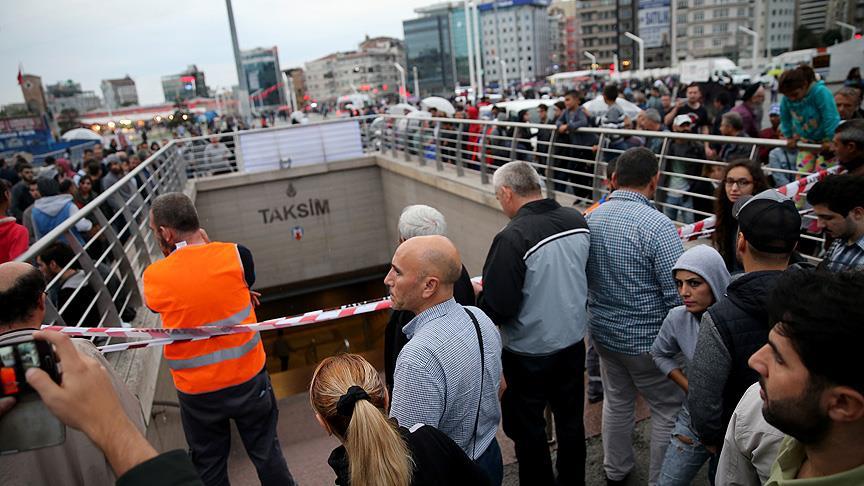 Taksim metrosunda intihar girişimi!